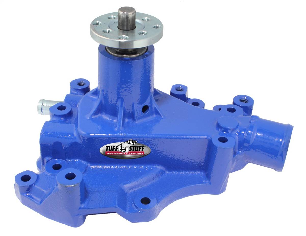 Tuff Stuff Performance - SuperCool Water Pump 5.687 in. Hub Height 5/8 in. Pilot w/Driver Side Inlet Cleveland Only Blue 1469CBLUE
