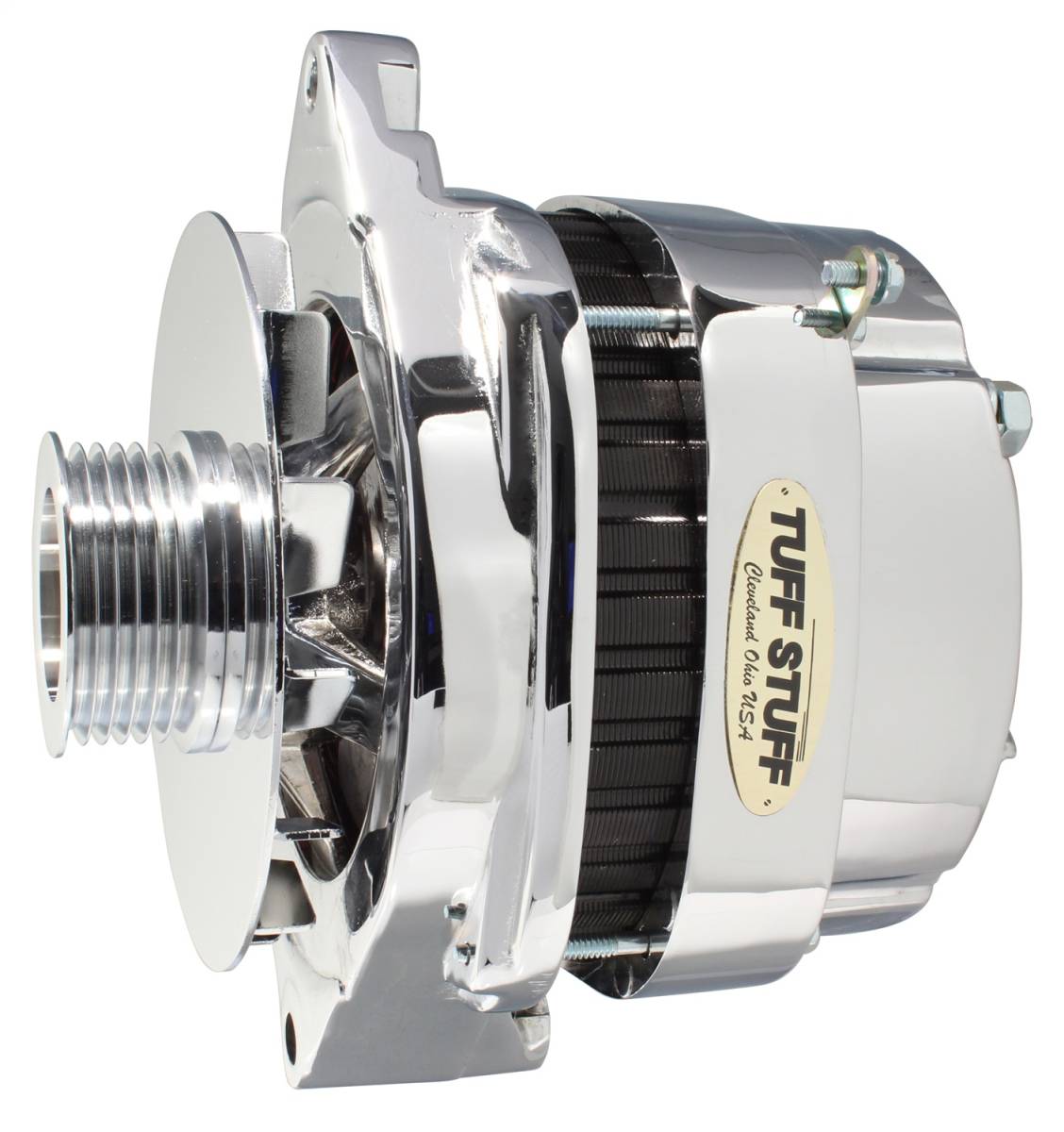 Tuff Stuff Performance - Alternator 170 AMP OEM Wire 6 Groove Pulley Exceeds Rigorous Standards Chrome 8112NA