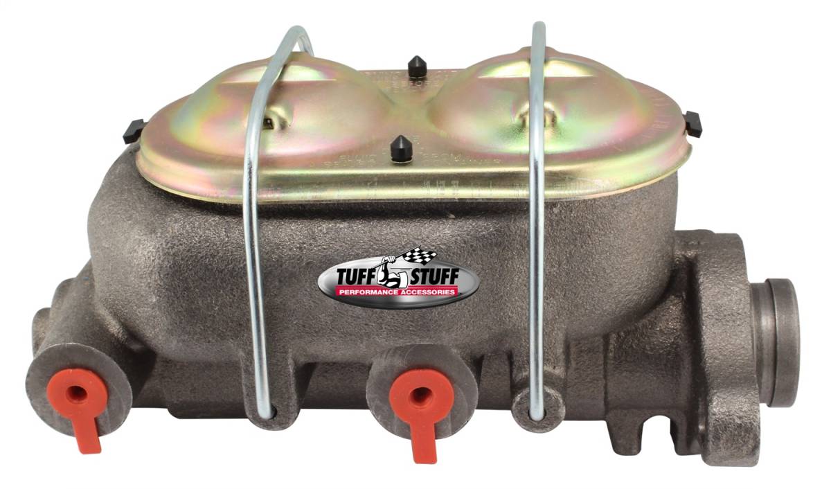Tuff Stuff Performance - Brake Master Cylinder Dual Reservoir 1 in. Bore Dual 3/8 in. Ports On Both Sides 3 3/8 in. Mounting Hole Spacing Deep Hole As Cast 2021NB
