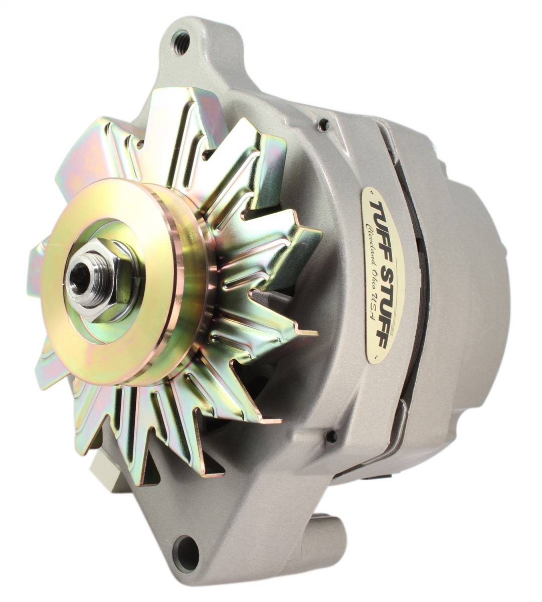 Tuff Stuff Performance - Alternator 100 AMP Smooth Back 1 Wire V Grove Pulley Factory Cast PLUS+ 7068