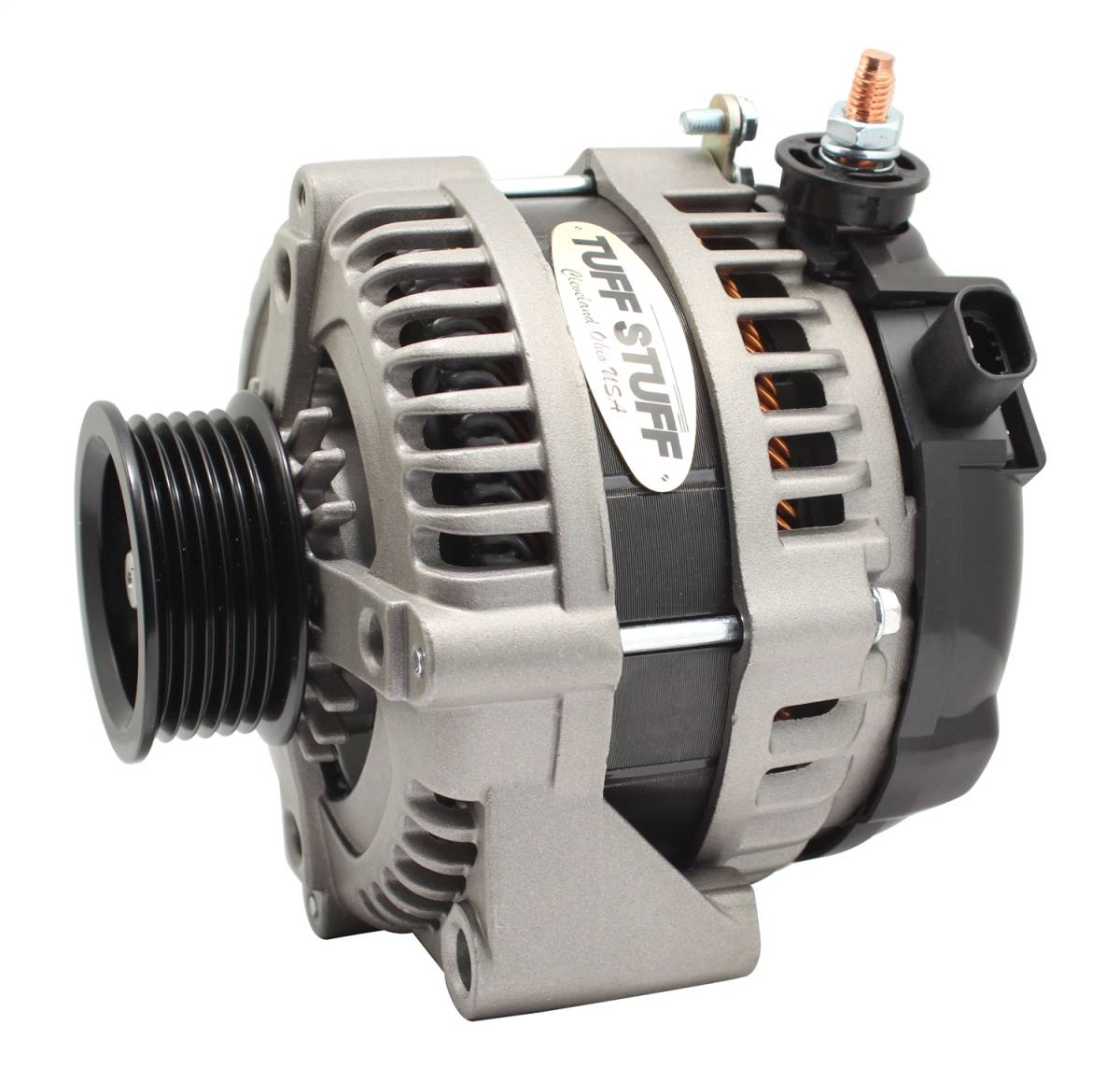 Tuff Stuff Performance - Max Amp Alternator 225 AMP 1 Wire 6 Groove Factory Cast Plus For PN [7861] 8320FC6G1W