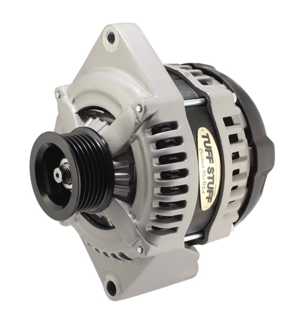 Tuff Stuff Performance - Max Amp Alternator 225 AMP 1-Wire 6-Groove Factory Cast Plus For PN [7068, 7078 & 7716] 8441FC6G1W