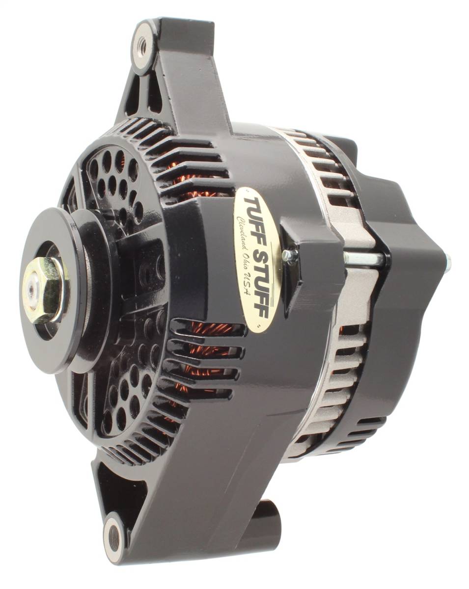 Tuff Stuff Performance - Alternator 225 High AMP 1G Case V Pulley Stealth Black 7074RK