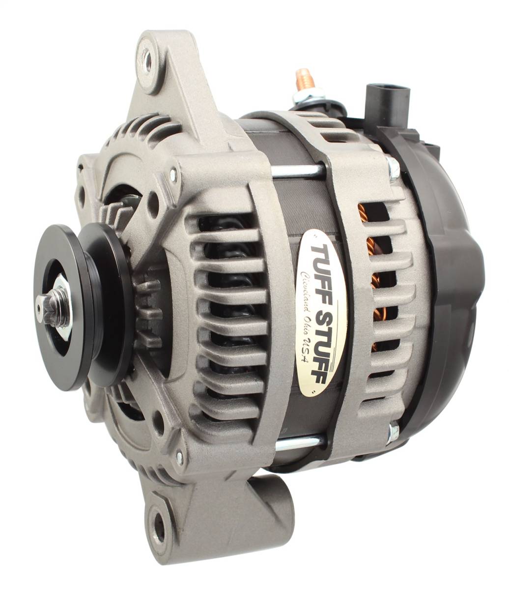 Tuff Stuff Performance - Max Amp Alternator 225 AMP 1 Wire 1 Groove Factory Cast Plus For PN [7127/7935] 8319FC1G1W