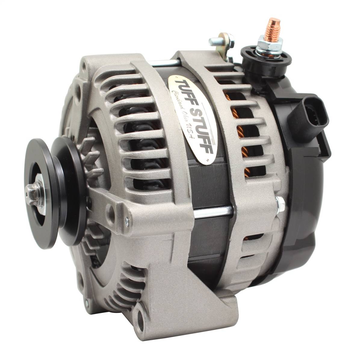 Tuff Stuff Performance - Max Amp Alternator 225 AMP 1 Wire 1 Groove Factory Cast Plus For PN [7861] 8320FC1G1W