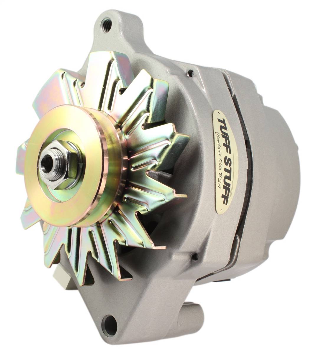 Tuff Stuff Performance - Alternator 140 AMP Smooth Back 1 Wire V Groove Pulley Internal Regulator Factory Cast PLUS+ 7068K