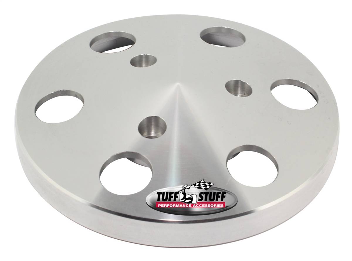 Tuff Stuff Performance - A/C Compressor Clutch Cover Machined Aluminum Plain 8490C