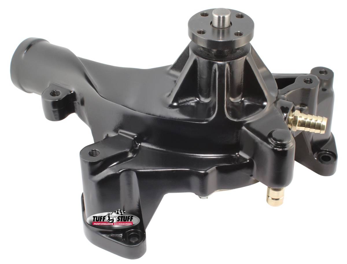 Tuff Stuff Performance - Platinum SuperCool Water Pump 7.578 in. Hub Height 5/8 in. Pilot Aluminum Casting Stealth Black Powder Coat 1421AC