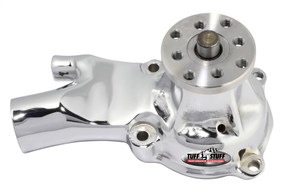 Tuff Stuff Performance - Standard Style Water Pump 3.875 in. Hub Height 5/8 in. Pilot Standard Flow Chrome 1529A