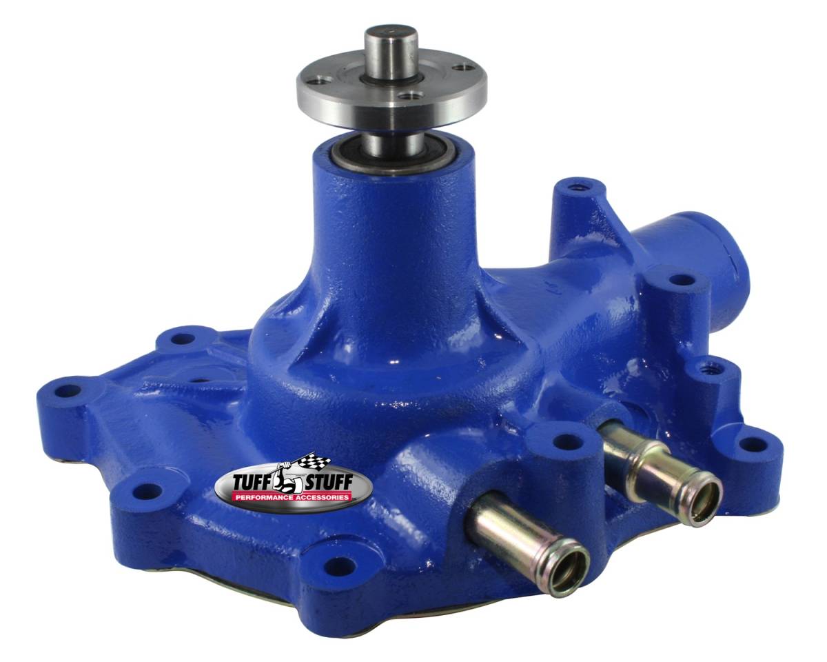 Tuff Stuff Performance - SuperCool Water Pump 5.437 in. Hub Height 5/8 in. Pilot w/Pass. Side Inlet Blue 1432CBLUE