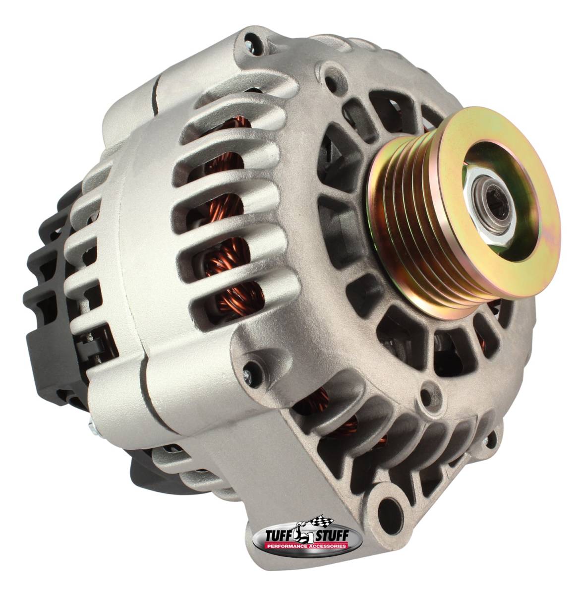 Tuff Stuff Performance - Alternator 125 AMP OE Wire Hookup 6 Groove Pulley Factory Cast PLUS+ 8283