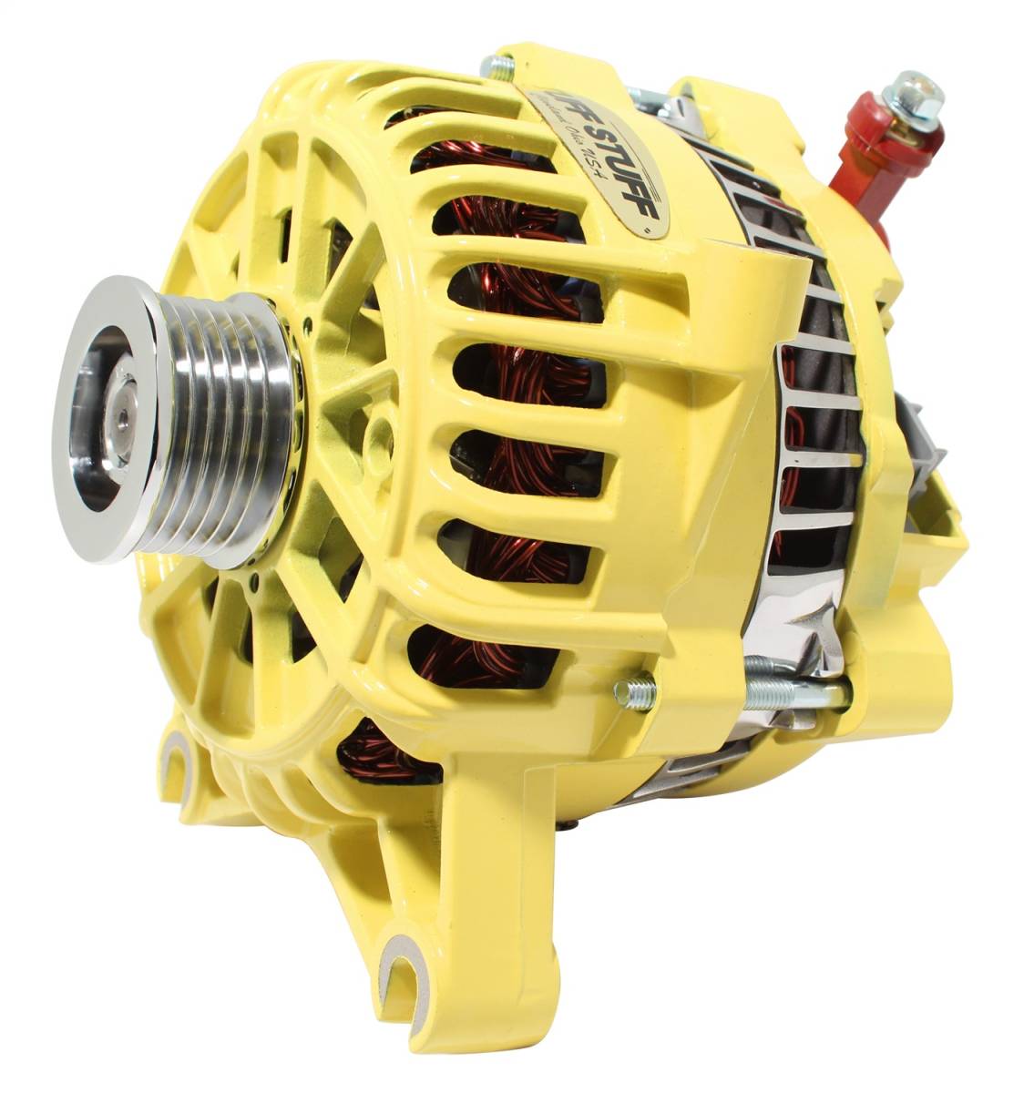 Tuff Stuff Performance - Alternator 135 AMP OEM Wire 6 Groove Pulley Yellow 8252AYELLOW