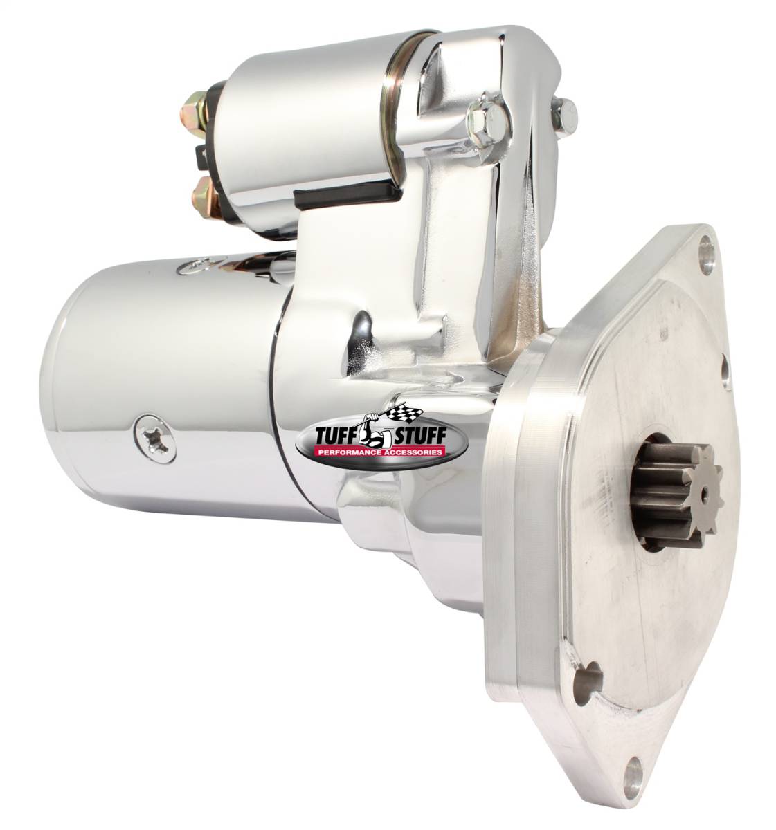 Tuff Stuff Performance - Gear Reduction Starter 3.75:1 1.9 HP 2 Bolt Mounting Chrome 6585A