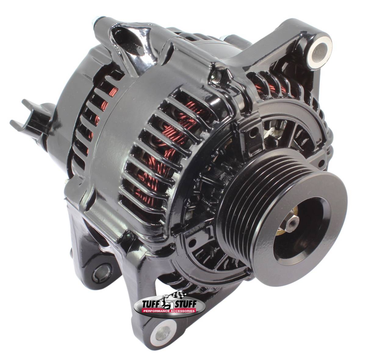 Tuff Stuff Performance - Alternator 90 AMP OEM Wire 7 Groove Pulley External Regulator Chrysler Stealth Black 7510F