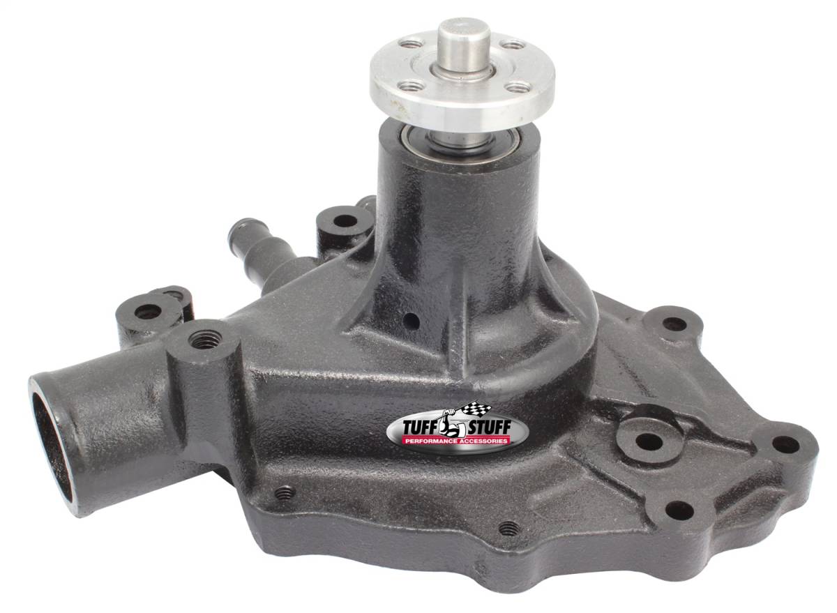 Tuff Stuff Performance - SuperCool Water Pump 5.437 in. Hub Height 5/8 in. Pilot w/Pass. Side Inlet Stealth Black Powder Coat 1432C