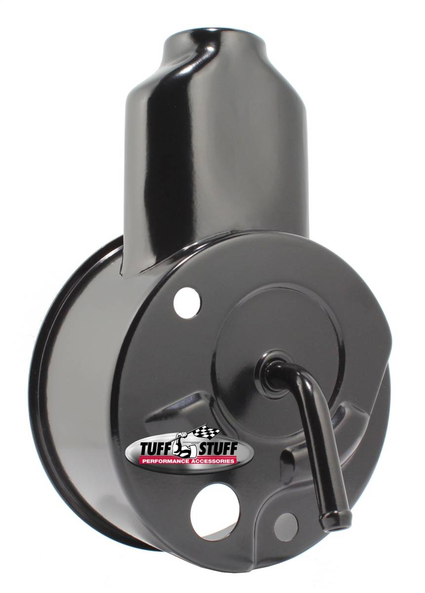 Tuff Stuff Performance - Saginaw Style Power Steering Pump Reservoir Fits Tuff Stuff PN[6196/6197] Power Steering Pumps w/Center Tube Black Powdercoat Will Not Fit OEM Or Aftermarket Pumps 6509B