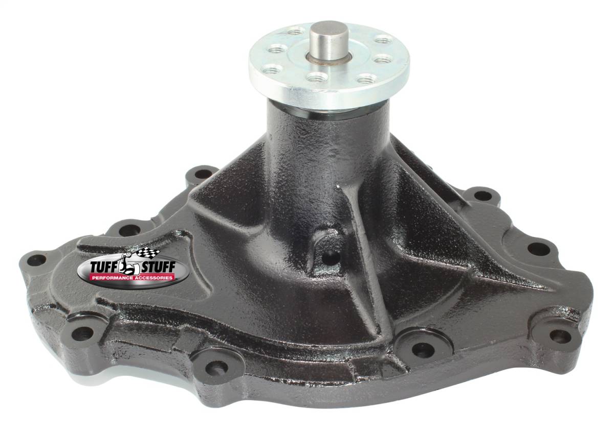 Tuff Stuff Performance - Standard Style Water Pump 4.468 in. Hub Height 5/8 in. Pilot Standard Flow 11 Bolt Pattern Stealth Black Powder Coat 1475NB