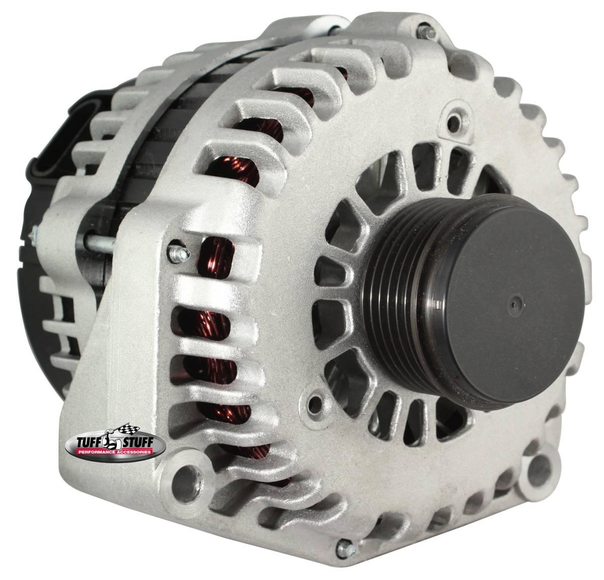 Tuff Stuff Performance - Alternator 230 AMP OEM Wire 6 Groove Clutch Pulley Factory Cast PLUS+ 8299C