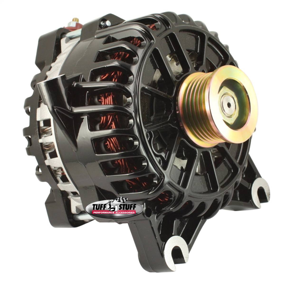 Tuff Stuff Performance - Alternator 135 AMP OEM Wire 6 Groove Pulley Black 8318B