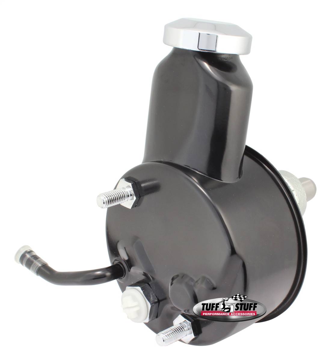 Tuff Stuff Performance - Saginaw Style Power Steering Pump Direct Fit 3/4 in. Press Fit Shaft 1200 PSI M10x1.5 Mtg. Holes Black 6167B