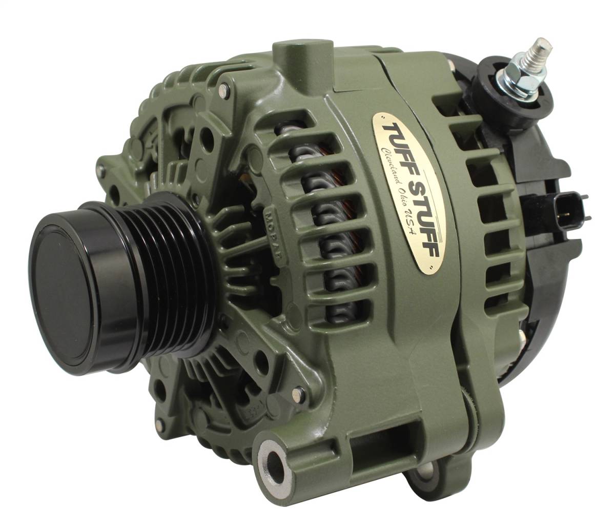 Tuff Stuff Performance - Alternator 240 Amp 6 Groove Army Green 7517G