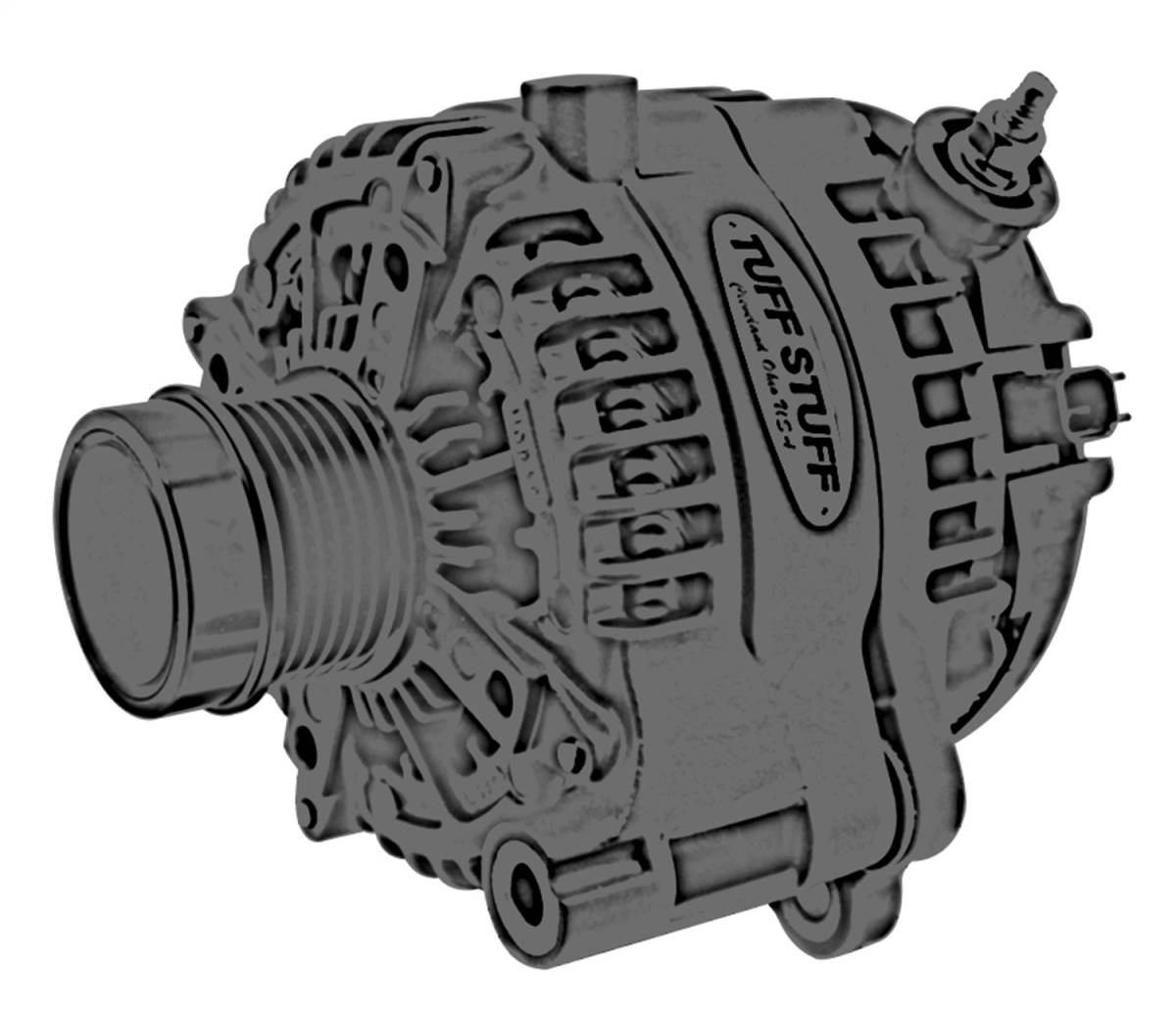 Tuff Stuff Performance - Alternator 240 Amp 6 Groove Chrome 7517C