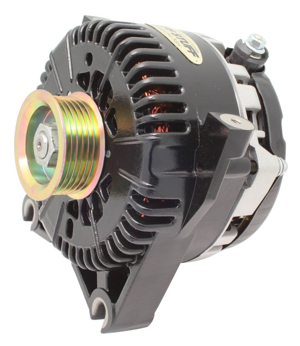 Tuff Stuff Performance - Alternator 225 AMP Upgrade OEM Wire 6 Groove Pulley Internal Regulator Black 7773C