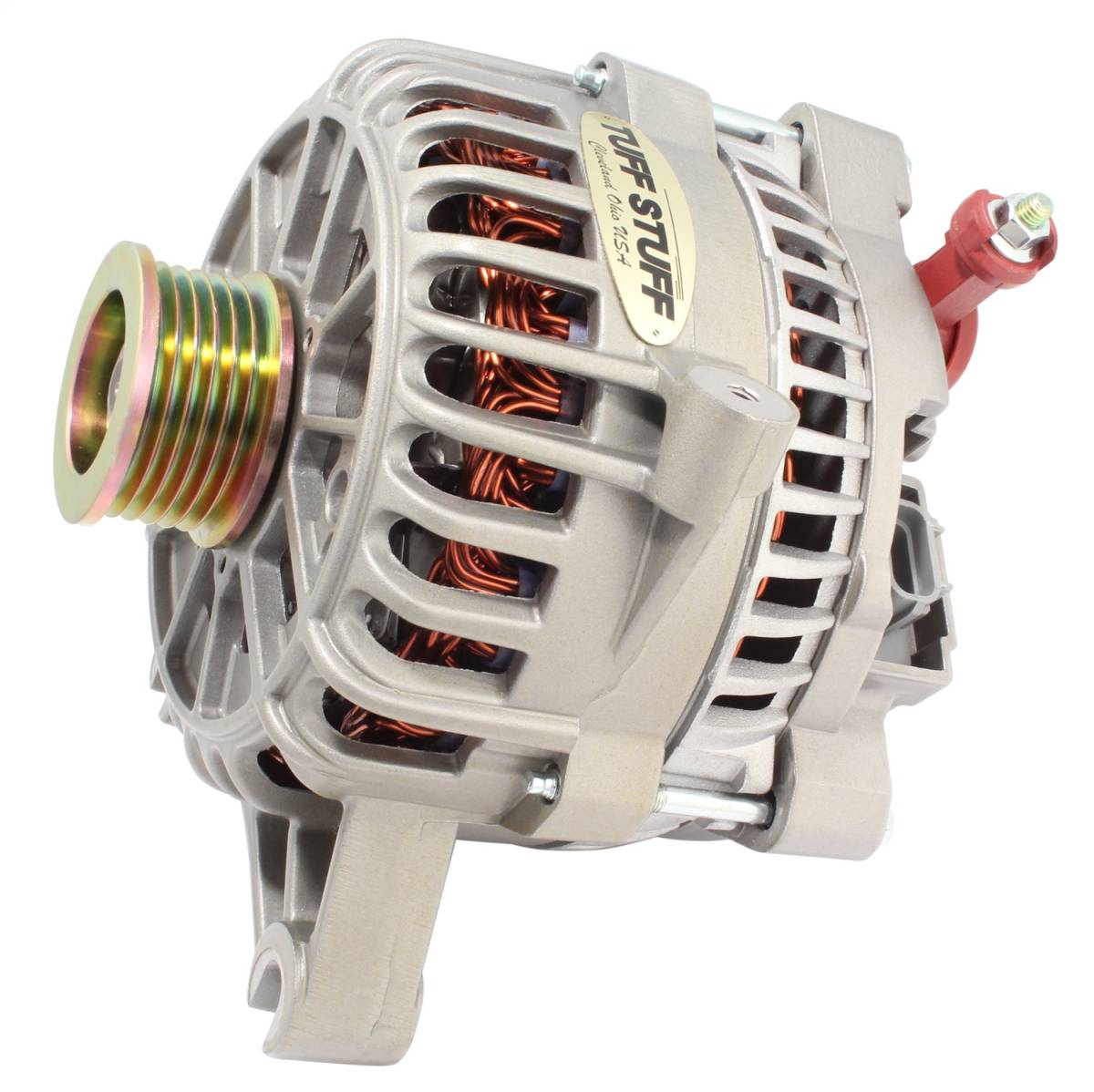 Tuff Stuff Performance - Alternator 225 AMP OEM Wire 6 Groove Pulley Factory Cast PLUS+ 8252E