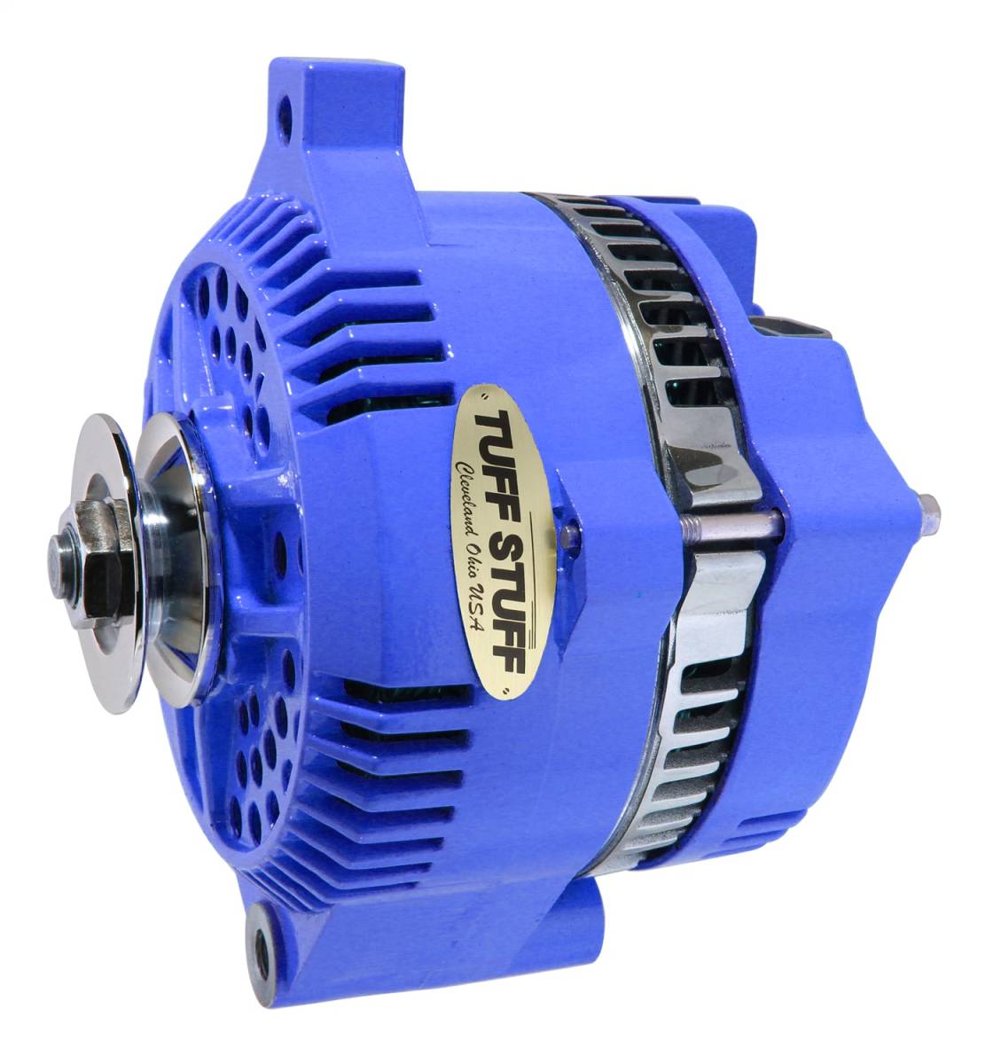 Tuff Stuff Performance - Alternator 150 AMP OEM Wire V Groove Pulley Internal Regulator Blue 7771ABLUE