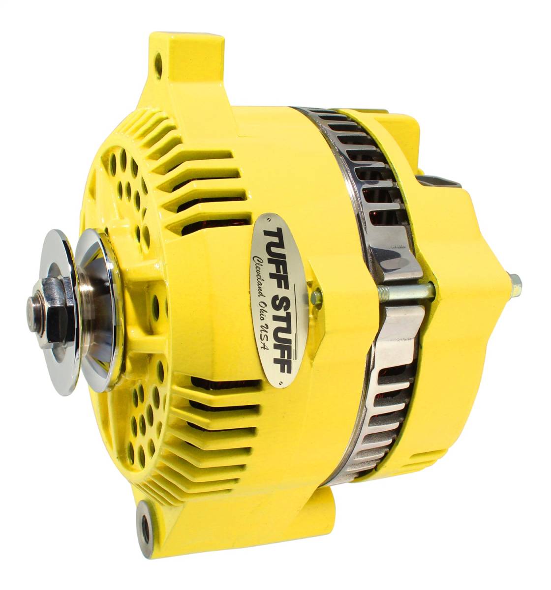 Tuff Stuff Performance - Alternator 150 AMP OEM Wire V Groove Pulley Internal Regulator Yellow 7771AYELLOW