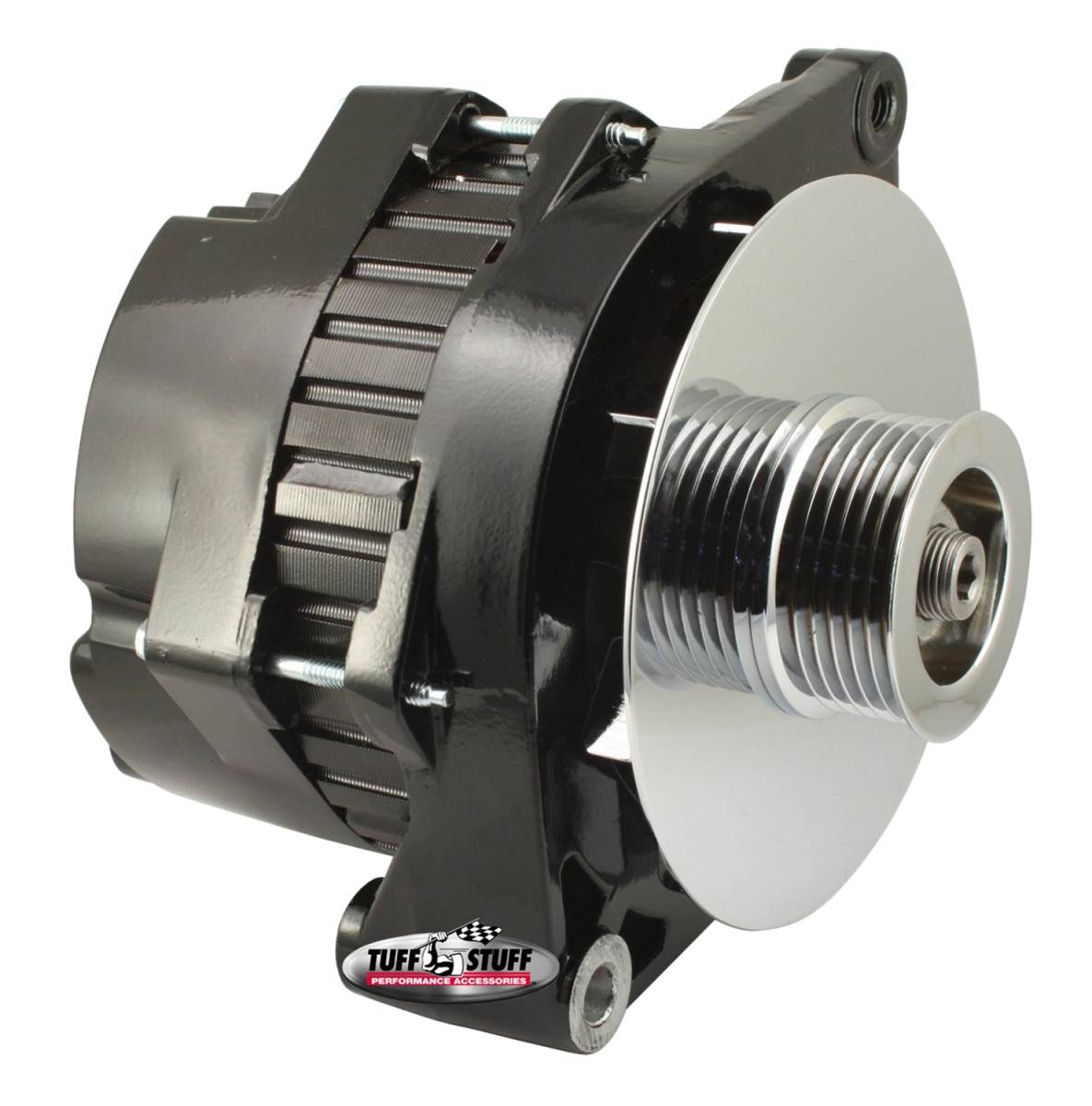 Tuff Stuff Performance - Alternator 170 AMP Incl. Pigtail/OEM Wiring 6 Groove Pulley Black 7290NB6G