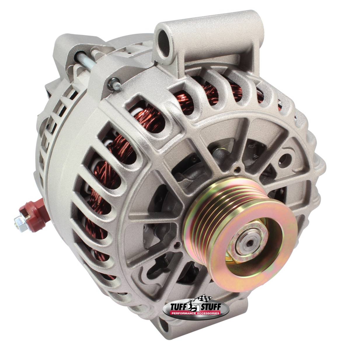 Tuff Stuff Performance - Alternator 225 AMP OEM Wire 6 Groove Pulley Factory Cast PLUS+ 8437F