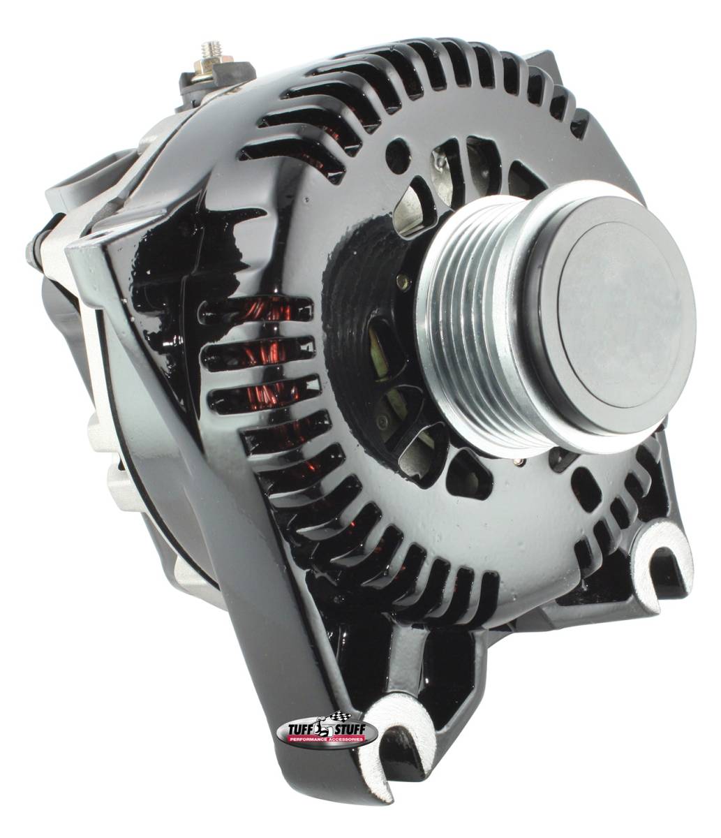 Tuff Stuff Performance - Alternator 135 AMP OEM Wire 6 Groove Clutch Pulley Black 8436B