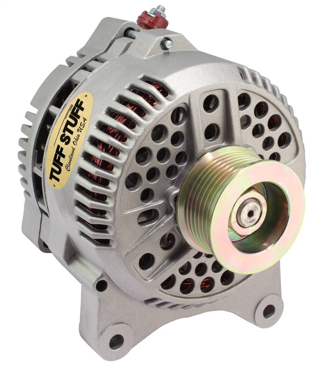 Tuff Stuff Performance - Alternator 225 AMP Upgrade OEM Wire 7 Groove Pulley Internal Regulator Factory Cast PLUS+ 7764E