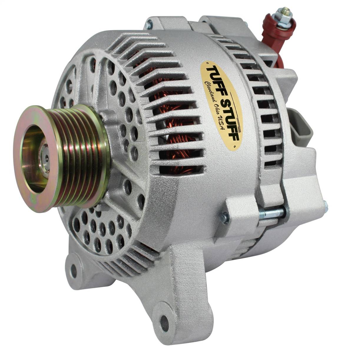 Tuff Stuff Performance - Alternator 150 AMP OEM Wire 7 Groove Pulley Internal Regulator Factory Cast PLUS+ 7764