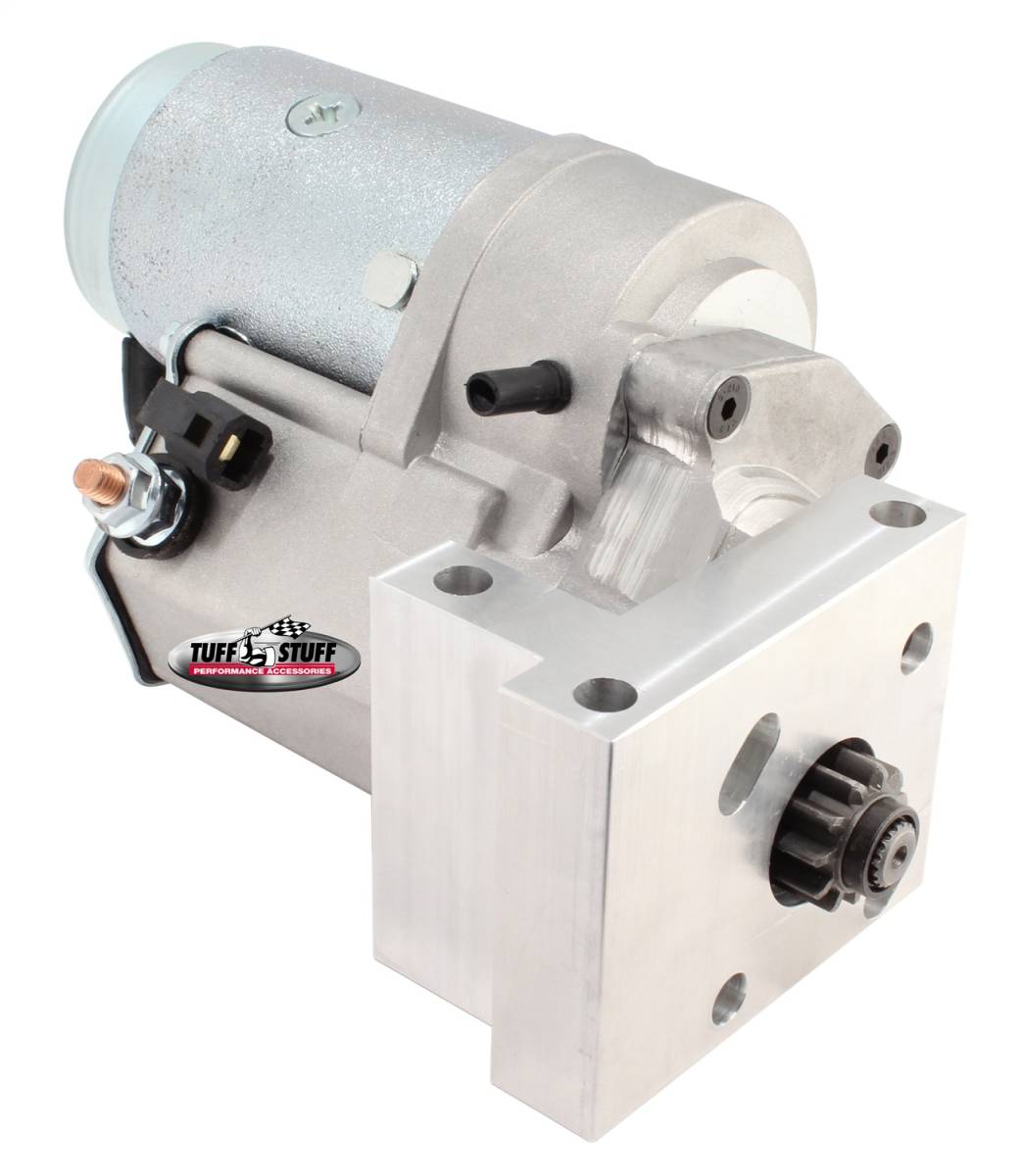 Tuff Stuff Performance - Gear Reduction Starter Tuff Torque 18:1 w/Offset Mounting Block 168 Tooth Flywheel Zinc 13510