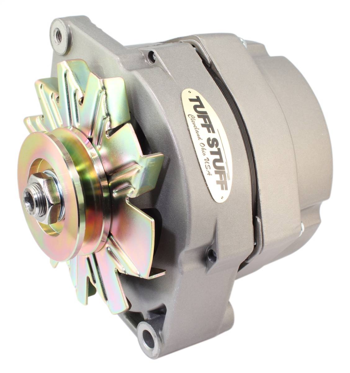 Tuff Stuff Performance - Alternator 100 AMP OEM Wire V Groove Pulley External Regulator Factory Cast PLUS+ 7102C