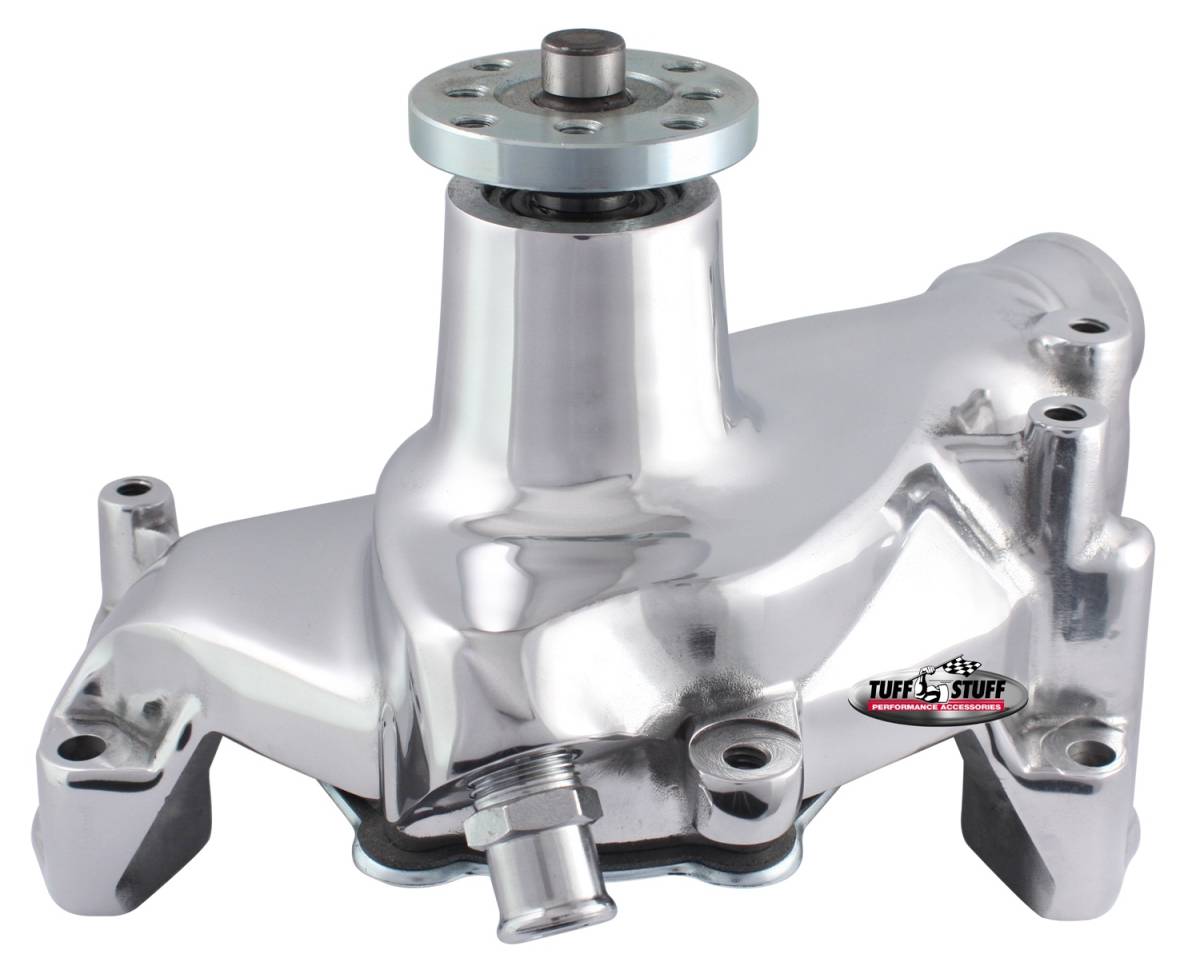 Tuff Stuff Performance - Platinum SuperCool Water Pump 6.937 in. Hub Height 5/8 in. Pilot Long Flat Smooth Top Chrome 1448NA