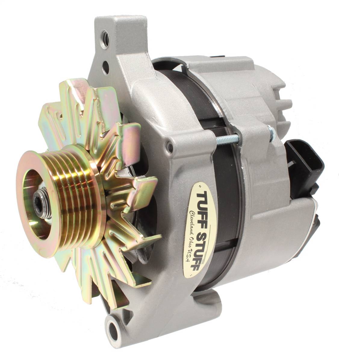 Tuff Stuff Performance - Alternator 100 AMP OEM Wire 6 Groove Pulley Internal Regulator Factory Cast PLUS+ 7716E