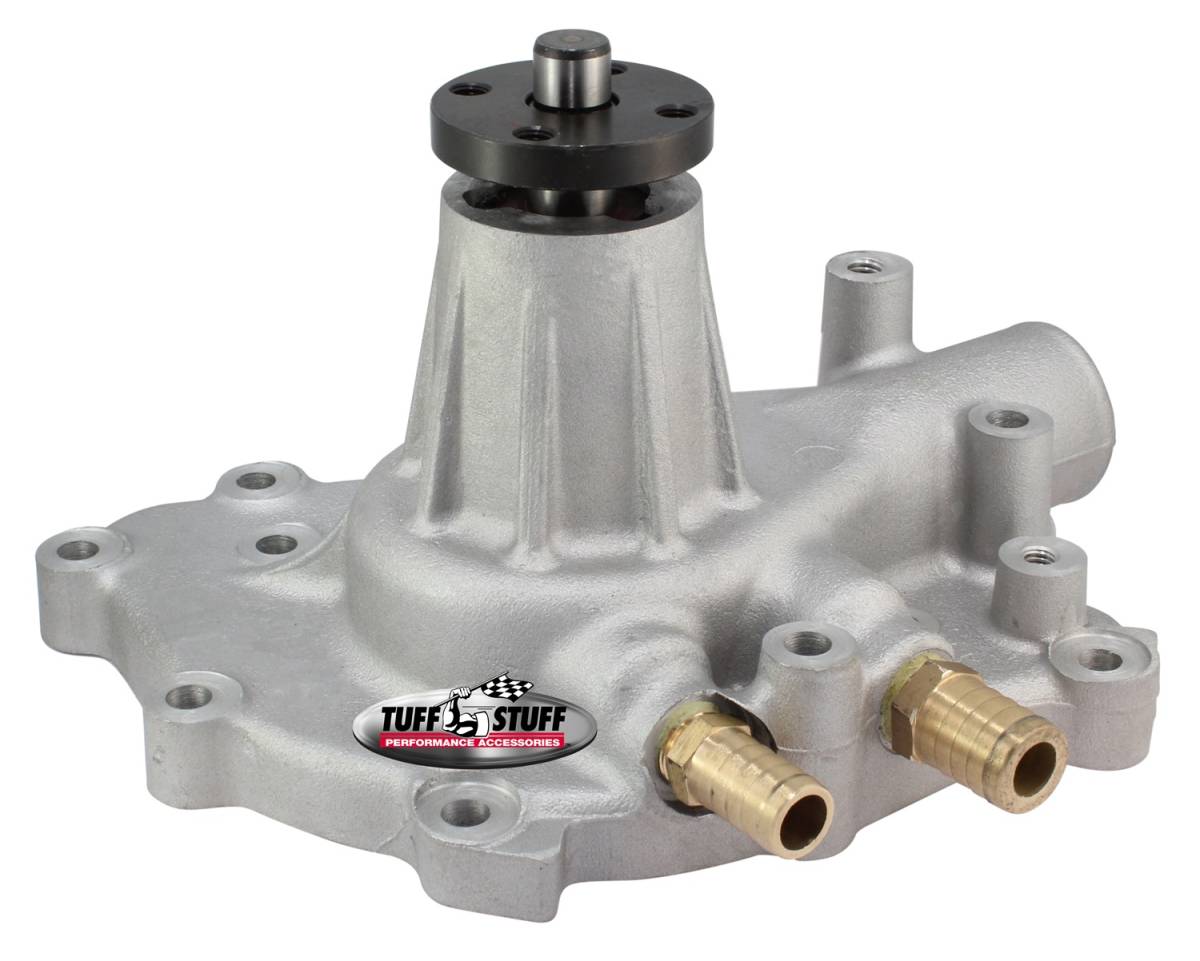 Tuff Stuff Performance - Platinum SuperCool Water Pump 5.437 in. Hub Height 5/8 in. Pilot w/Pass. Side Inlet Aluminum Casting Factory Cast PLUS+ 1432