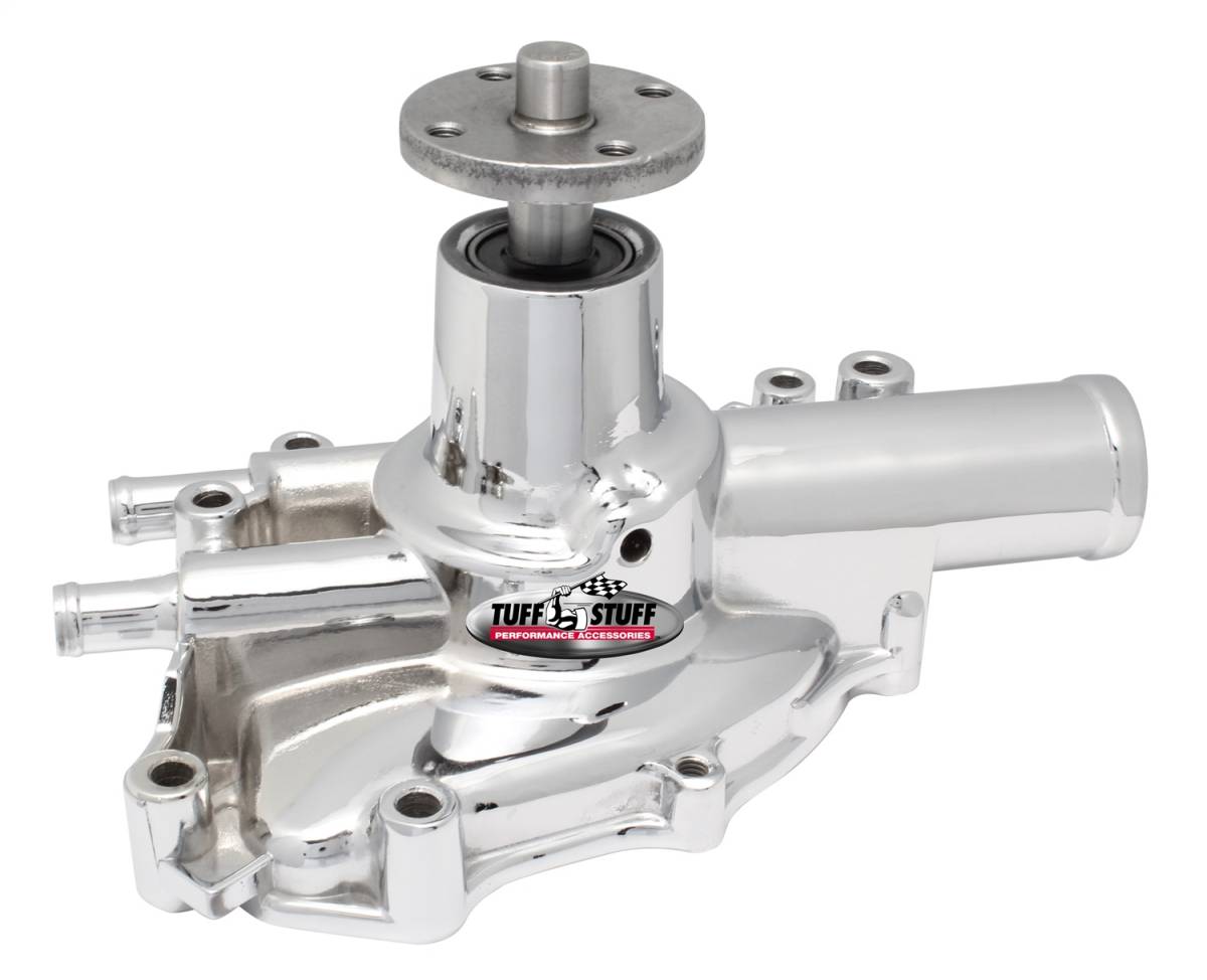 Tuff Stuff Performance - Platinum SuperCool Water Pump 5.750 in. Hub Height 5/8 in. Pilot Aluminum Casting Polished Driver Side Inlet 1625NE