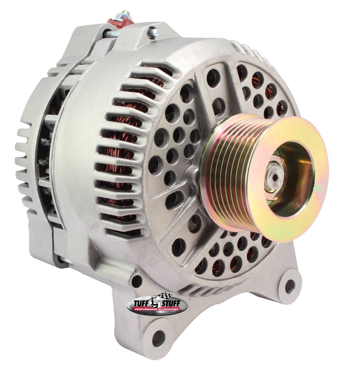 Tuff Stuff Performance - Alternator 225 AMP Upgrade OEM Wire 8 Groove Pulley Internal Regulator Factory Cast PLUS+ 7791F