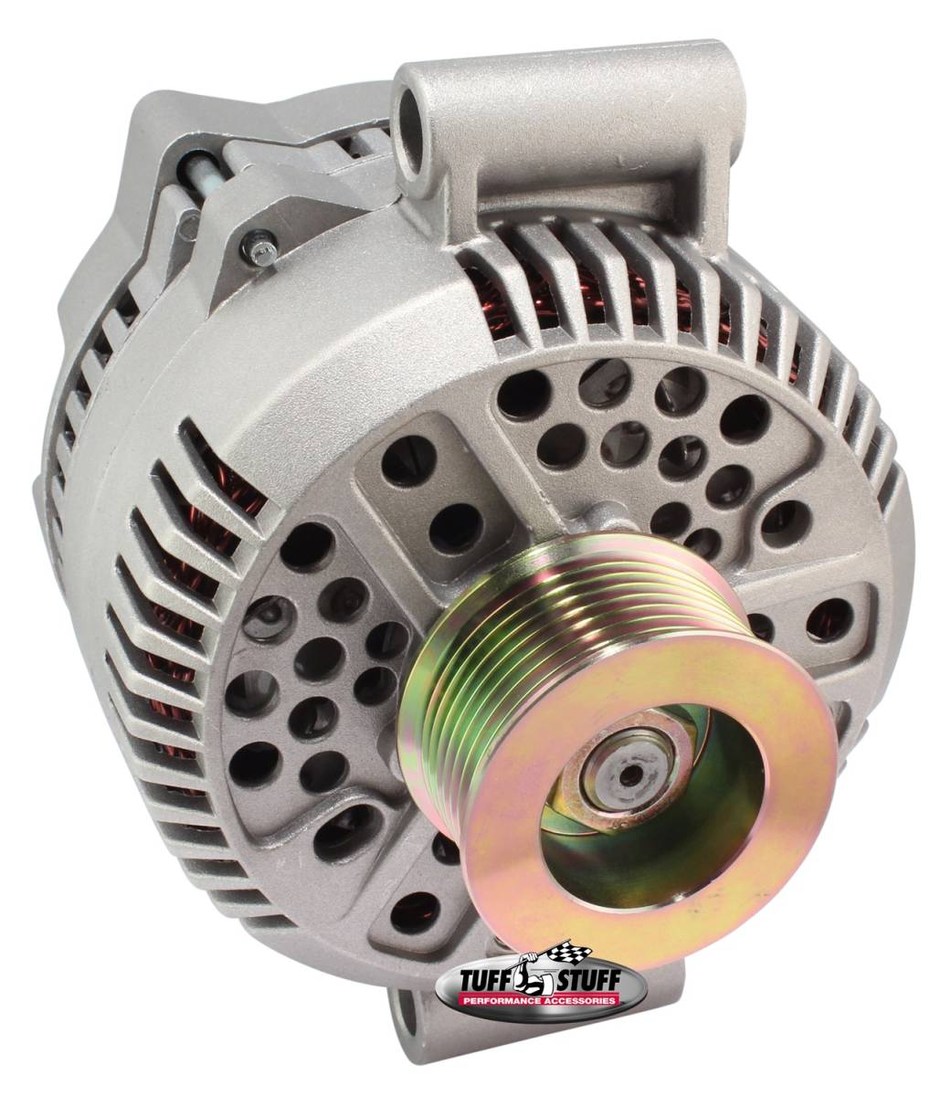 Tuff Stuff Performance - Alternator 225 AMP Upgrade OEM Wire 8 Groove Pulley Internal Regulator Factory Cast PLUS+ 7768F