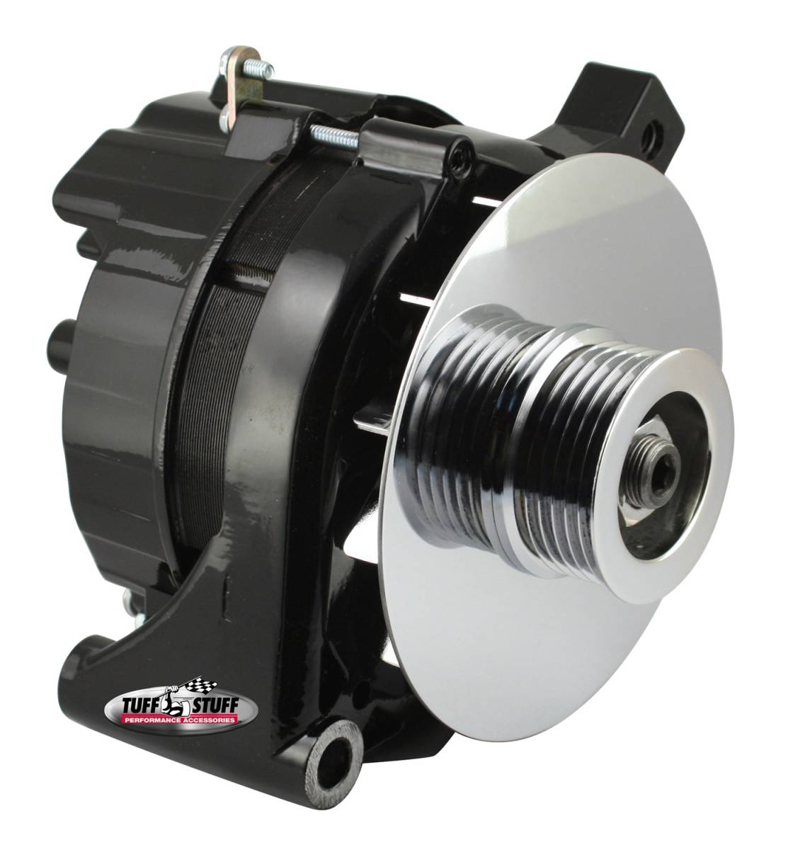 Tuff Stuff Performance - Alternator 100 AMP OEM Wire 6 Groove Pulley Internal Regulator Black 7716C