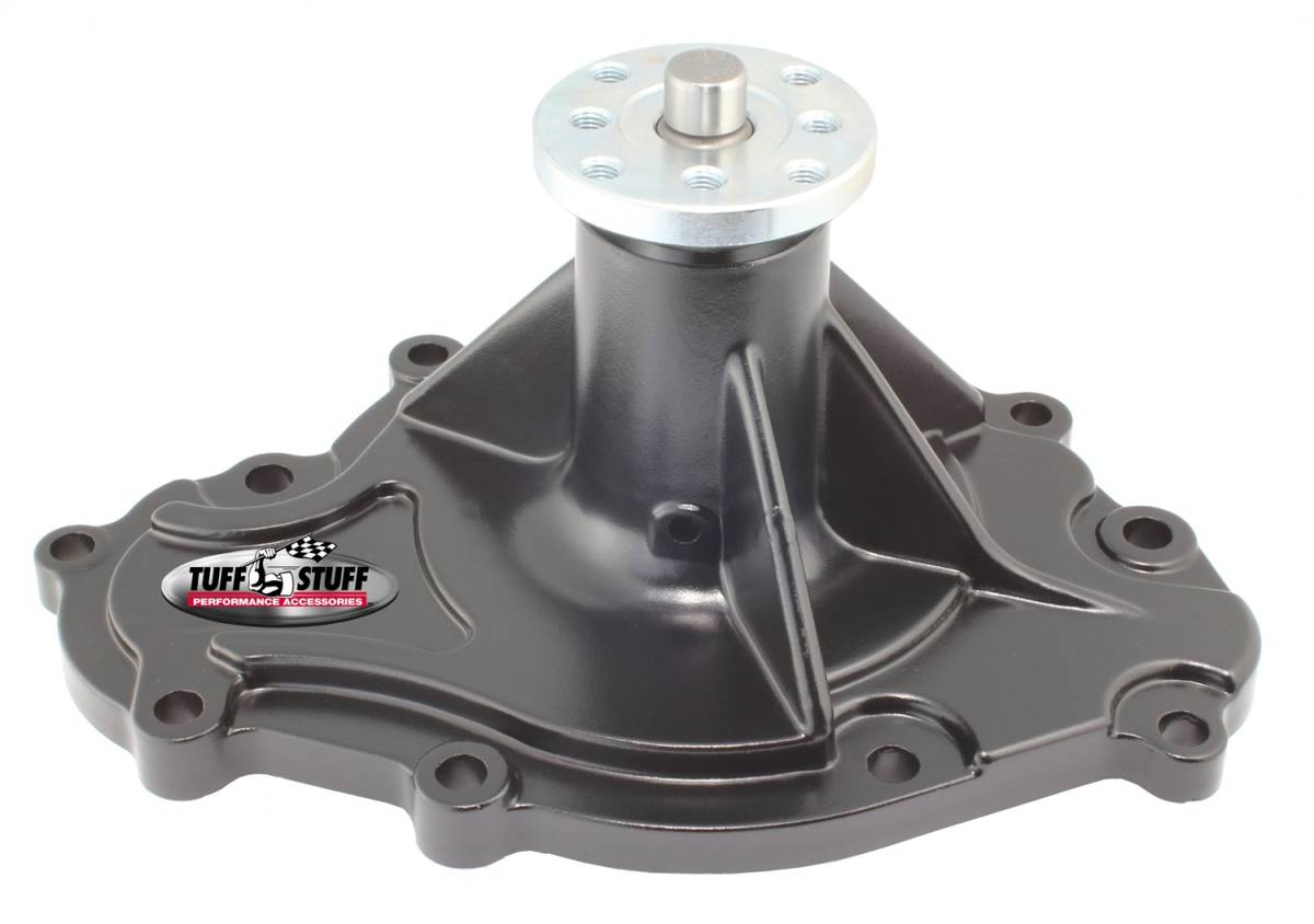 Tuff Stuff Performance - Platinum SuperCool Water Pump 4.468 in. Hub Height 5/8 in. Pilot 11 Bolt Pattern Aluminum Casting Stealth Black Powder Coat 1475AC