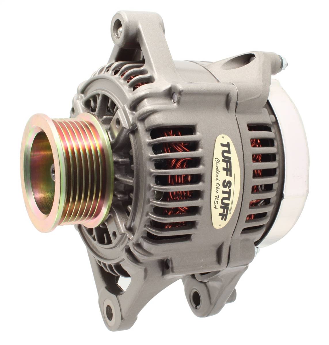 Tuff Stuff Performance - Alternator 175 AMP Upgrade OEM Wire 7 Groove Pulley External Regulator Factory Cast PLUS+ 7510D