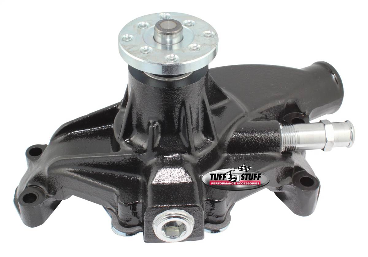 Tuff Stuff Performance - SuperCool Water Pump 5.843 in. Hub Height 3/4 in. Pilot Threaded Water Port Stealth Black Powder Coat 1534NC