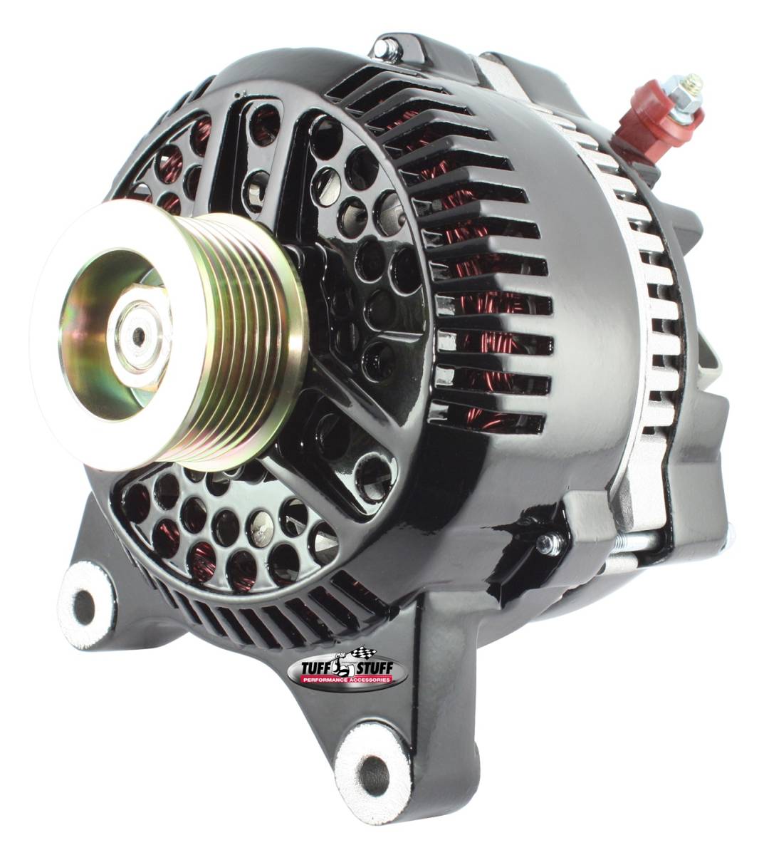 Tuff Stuff Performance - Alternator 150 AMP OEM Wire 7 Groove Pulley Internal Regulator Black 7764B