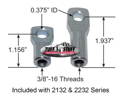 Tuff Stuff Performance - Brake Booster w/Master Cylinder 11 in. 1 in. Bore Dual Diaphragm w/PN[2020] Dual Rsvr. Master Cyl. 10x1.5 Metric Studs 3/8 in.-16 Pedal Rod Threads Chrome 2132NA-1 - Image 2