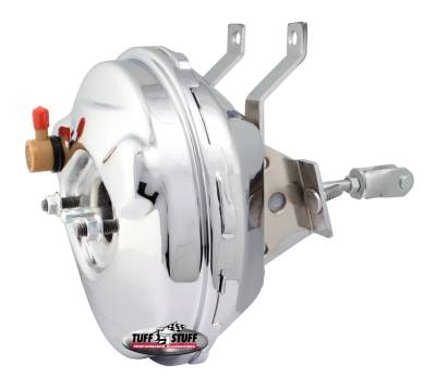 Tuff Stuff Performance - Power Brake Booster 9 in. Single Diaphragm Incl. Booster Mtg. Bracket/3/8 in.-16 Mtg. Studs And Nuts Chrome 2230NA - Image 1